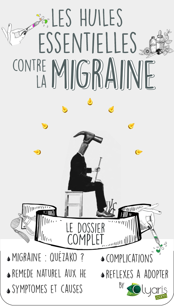 Huile Essentielle de Menthe Poivrée contre la Migraine - Olyaris